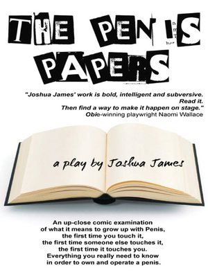 cover image of The Penis Papers, a play by Joshua James